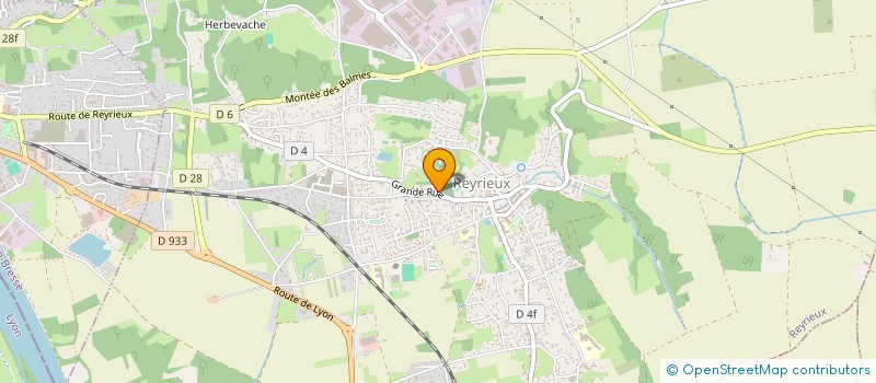 localisation de l'entreprise SG à REYRIEUX