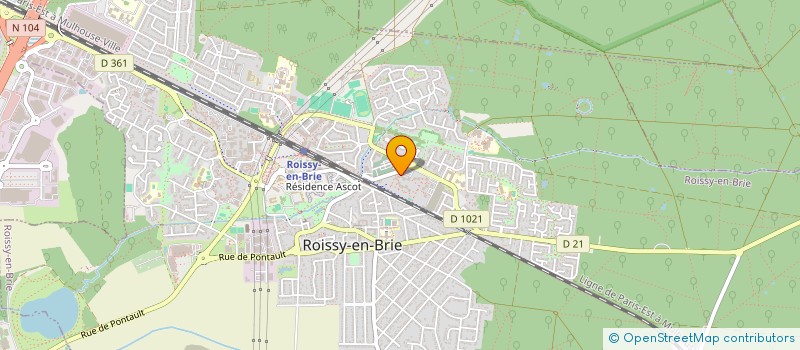 localisation de l'entreprise SG.  ROISSY-EN-BRIE