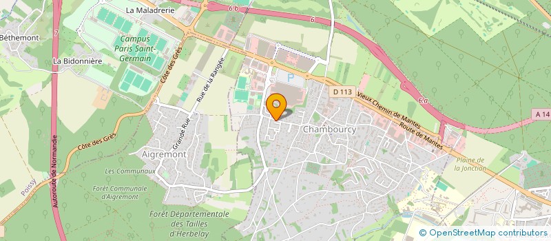 localisation de l'entreprise SG  CHAMBOURCY