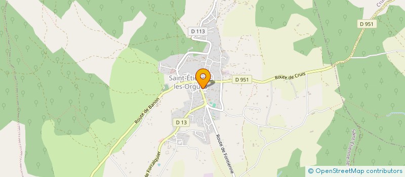 localisation de l'entreprise SG  SAINT-ETIENNE-LES-ORGUES