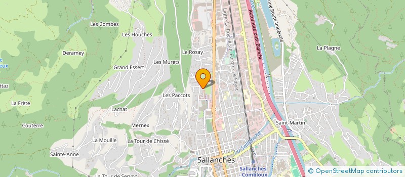 localisation de l'entreprise SG ALTITUDE INVEST  SALLANCHES