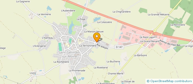 localisation de l'entreprise SG ATLANTIC à SEVREMOINE