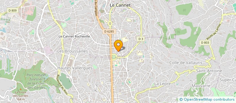 localisation de l'entreprise SG AUPLAT PAVALADE à LE CANNET