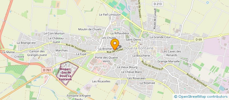 localisation de l'entreprise SG AUTO - IMPORT à DOUE-EN-ANJOU