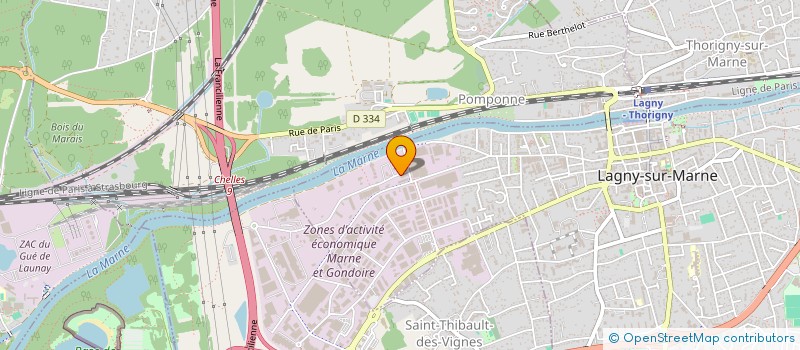 localisation de l'entreprise SG AUTOS  LAGNY-SUR-MARNE