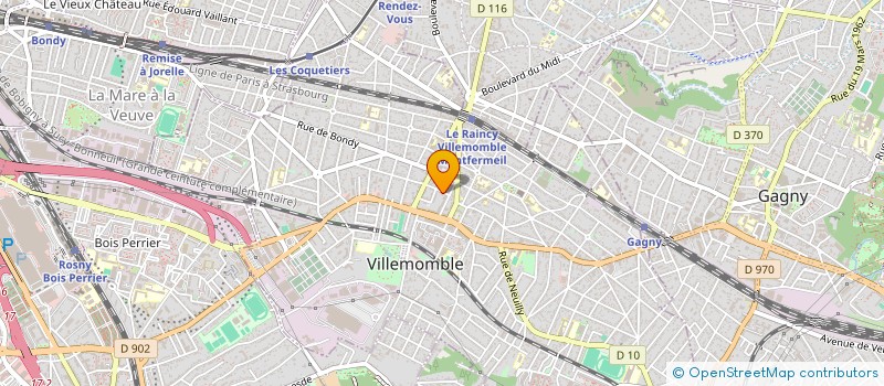 localisation de l'entreprise SG BAT  VILLEMOMBLE
