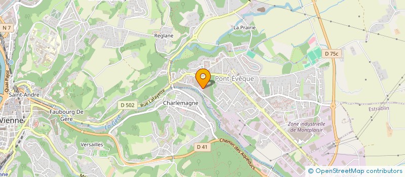 localisation de l'entreprise SG BAT  PONT-EVEQUE