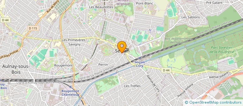 localisation de l'entreprise SG BAT à SEVRAN