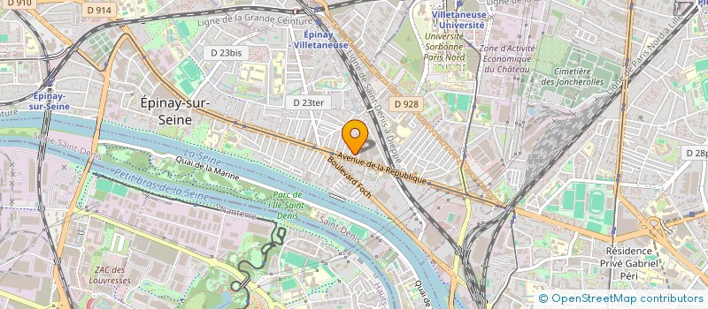 localisation de l'entreprise SG BATIMENT  EPINAY-SUR-SEINE