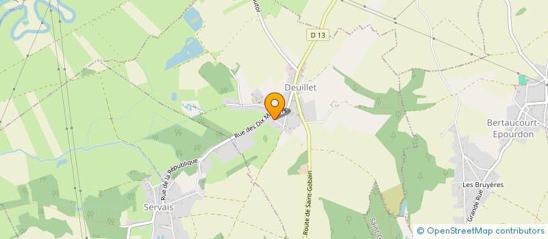 localisation de l'entreprise SG CARRELAGE  DEUILLET