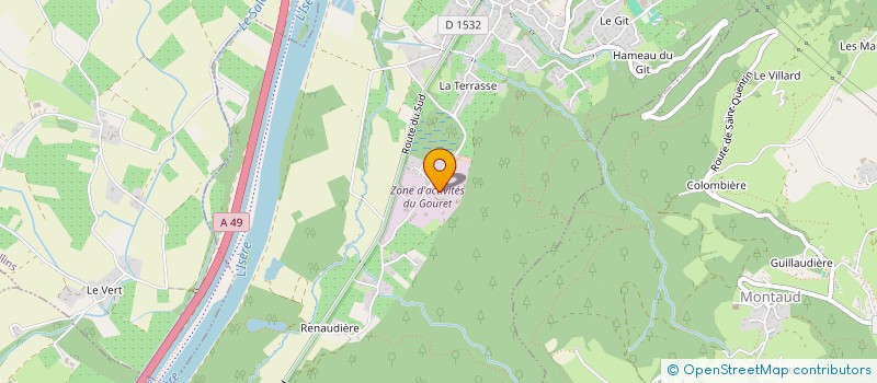 localisation de l'entreprise SG CARROSSERIE  SAINT-QUENTIN-SUR-ISERE