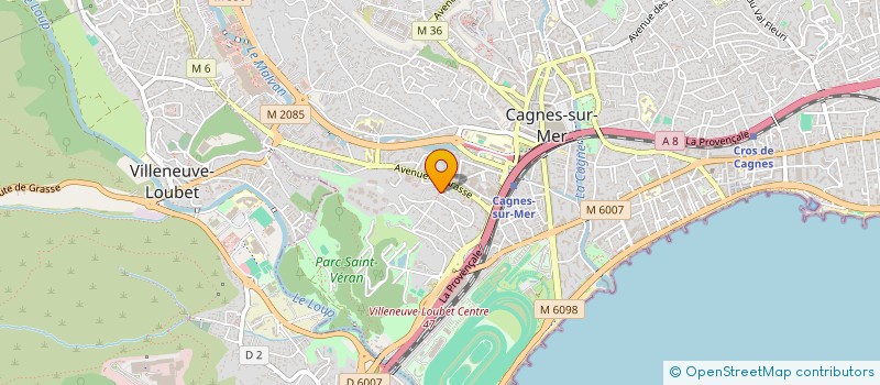 localisation de l'entreprise SG CASTILLO à CAGNES-SUR-MER