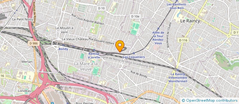 localisation de l'entreprise SG-CO IMMO  BONDY