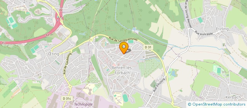 localisation de l'entreprise SG & CO TOITURE  BEHREN-LES-FORBACH