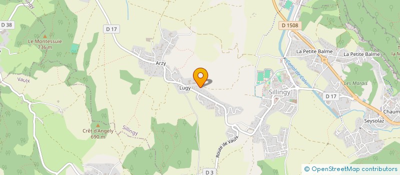 localisation de l'entreprise SG COIFF  SILLINGY