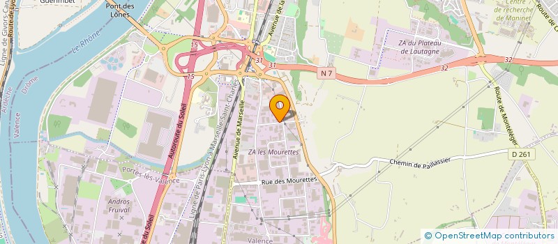 localisation de l'entreprise SG-CONCEPT  VALENCE