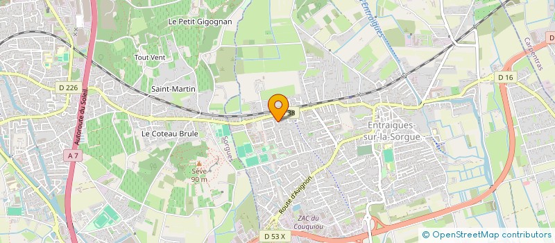 localisation de l'entreprise SG CONCIERGERIE  ENTRAIGUES-SUR-LA-SORGUE