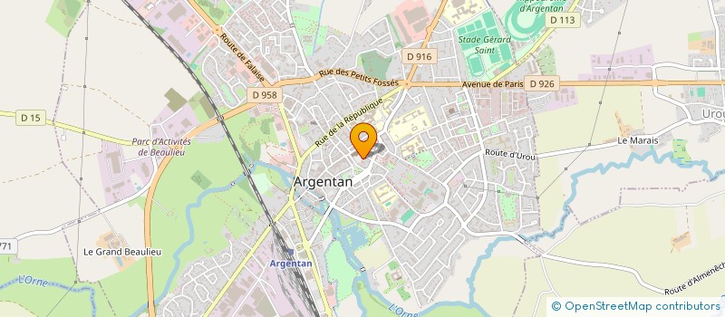 localisation de l'entreprise SG CONSEIL SARL à ARGENTAN