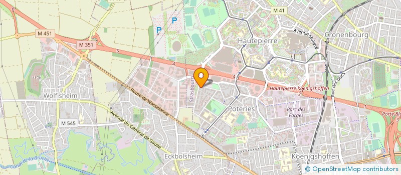 localisation de l'entreprise SG CONSEILS à STRASBOURG