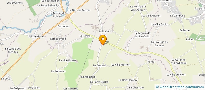 localisation de l'entreprise SG CONSTRUCTION  LANFAINS