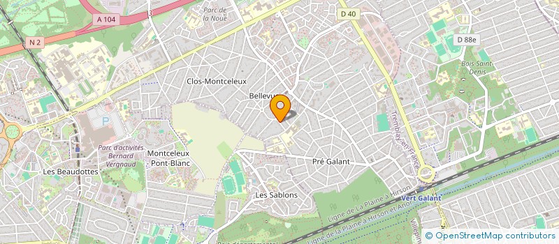 localisation de l'entreprise SG CONSULTING  VILLEPINTE