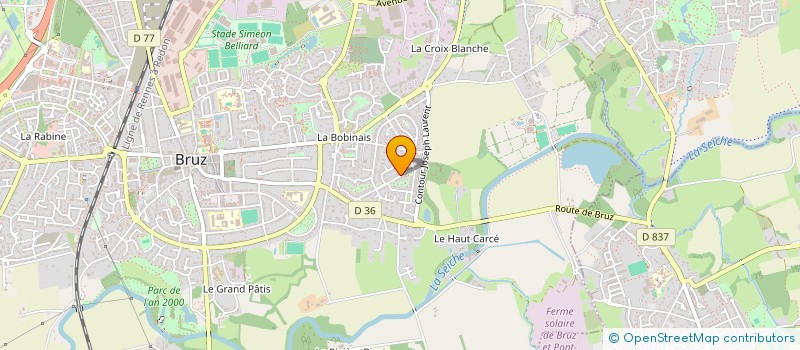 localisation de l'entreprise SG COURTIER IMMO à BRUZ