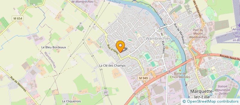 localisation de l'entreprise SG DEFFROMONT à WAMBRECHIES