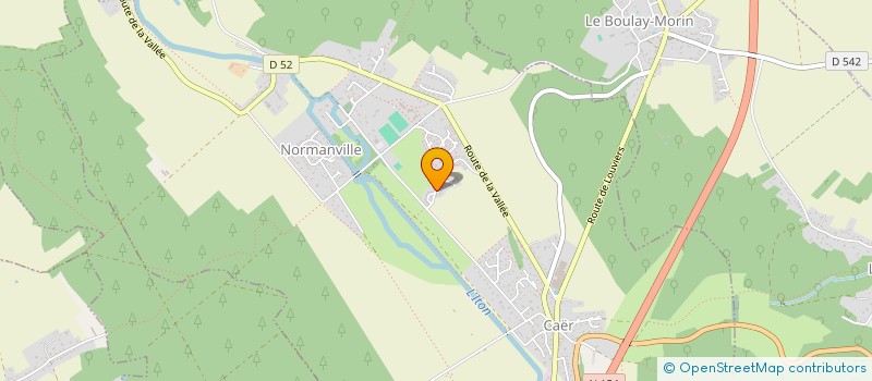 localisation de l'entreprise SG. DEVELOPPEMENT  NORMANVILLE