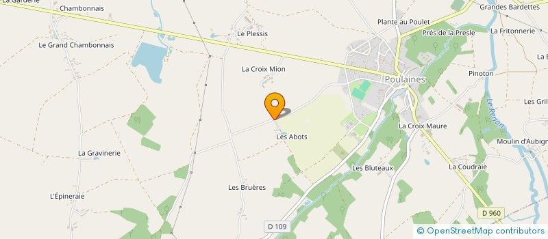localisation de l'entreprise SG DEVELOPPEMENT à POULAINES