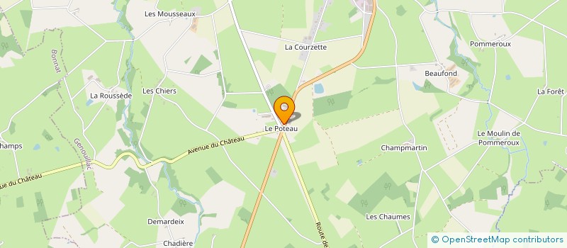 localisation de l'entreprise SG DU POTEAU  GENOUILLAC