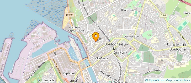 localisation de l'entreprise SG DUNE  BOULOGNE-SUR-MER