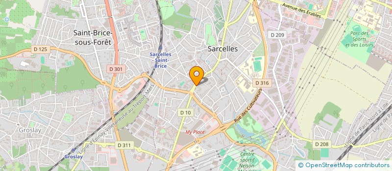 localisation de l'entreprise SG ECO  SARCELLES