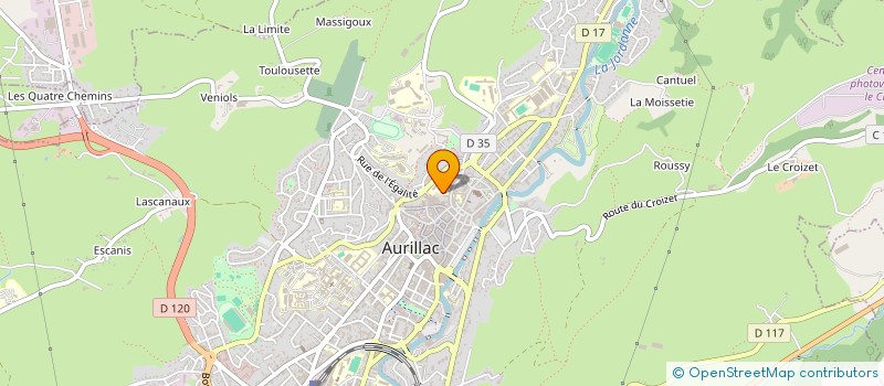 localisation de l'entreprise SG EDITIONS à AURILLAC