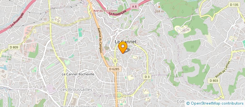 localisation de l'entreprise SG ELEC à LE CANNET