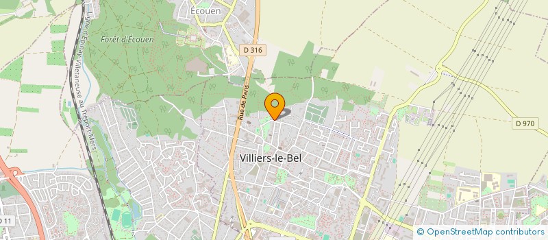 localisation de l'entreprise SG ELEC  VILLIERS-LE-BEL