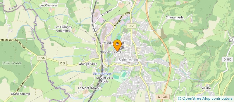 localisation de l'entreprise SG ELECTRICITE  SAINT-AMOUR