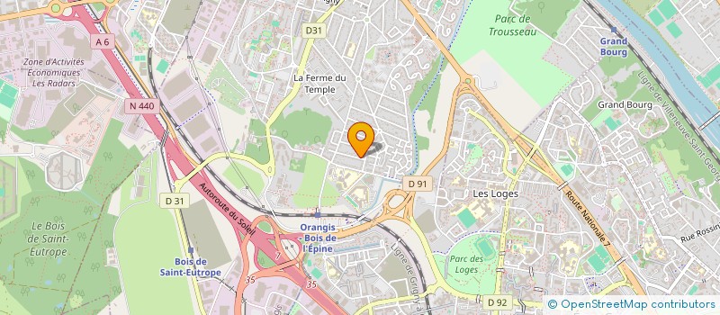 localisation de l'entreprise SG ETANCHEITE  RIS-ORANGIS