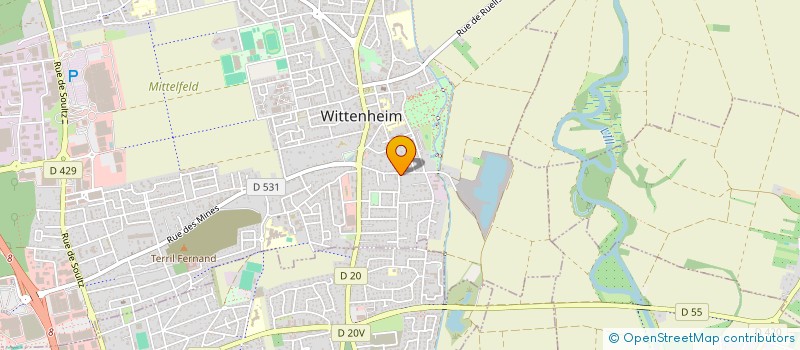 localisation de l'entreprise SG FACILITEURS  WITTENHEIM