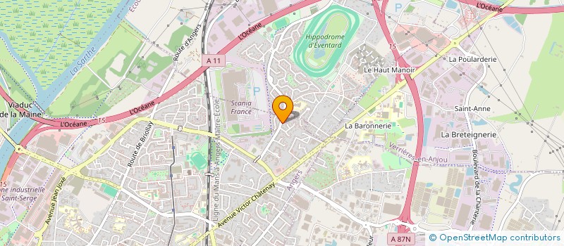 localisation de l'entreprise SG & FT CORPORATE à ANGERS