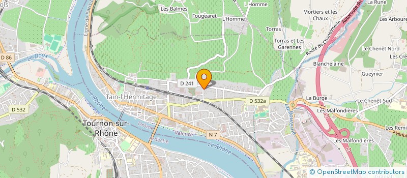 localisation de l'entreprise SG&HB HOLDING  TAIN-L'HERMITAGE