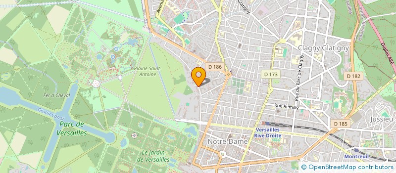 localisation de l'entreprise SG HOLDING à VERSAILLES