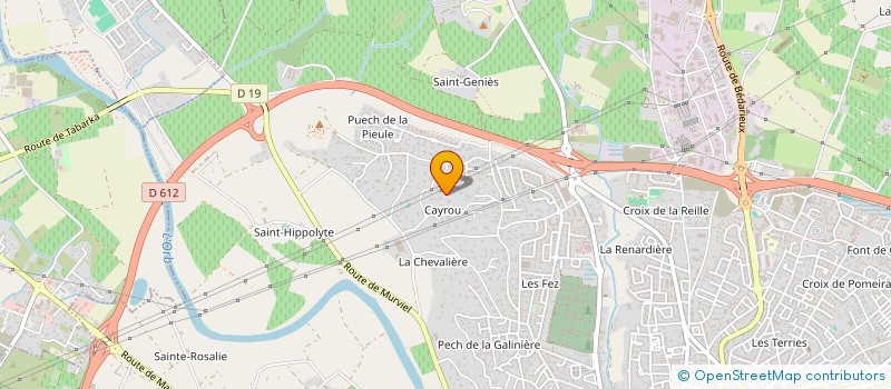 localisation de l'entreprise SG IMMO  BEZIERS