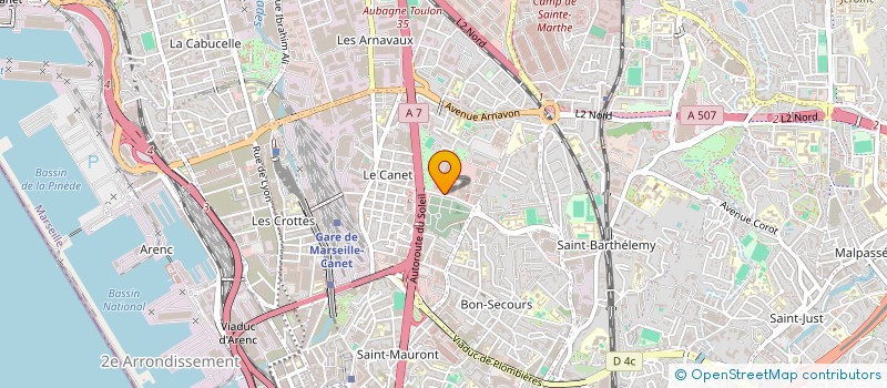 localisation de l'entreprise SG IMMO à MARSEILLE