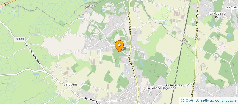localisation de l'entreprise SG IMMO à SOULLANS