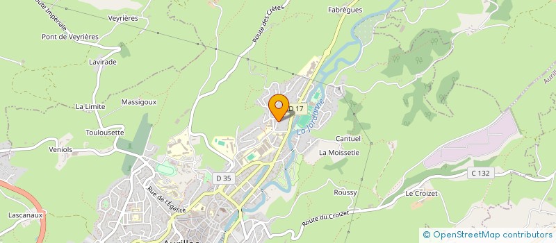 localisation de l'entreprise SG IMMO  AURILLAC