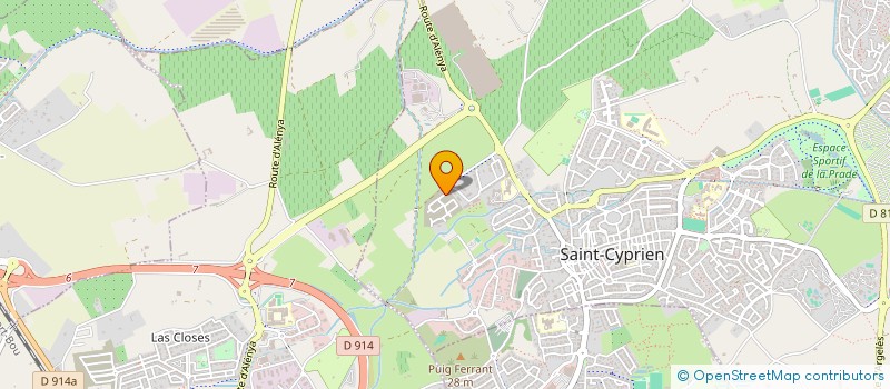 localisation de l'entreprise SG IMMO  SAINT-CYPRIEN