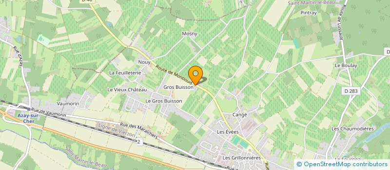 localisation de l'entreprise SG IMMOBILIER  SAINT-MARTIN-LE-BEAU