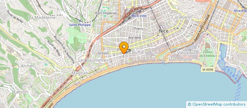 localisation de l'entreprise SG IMMOBILIER à NICE