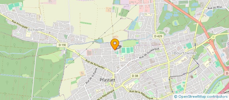 localisation de l'entreprise SG INFINITUS  PFASTATT