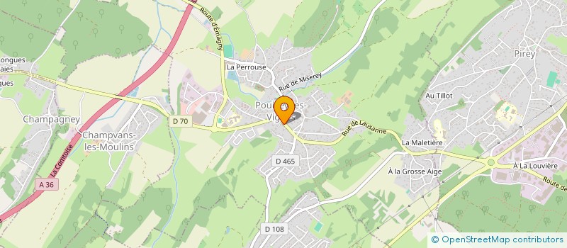 localisation de l'entreprise SG INTERNATIONAL à POUILLEY-LES-VIGNES